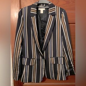 Women’s H&M blazer stripped pattern size 2